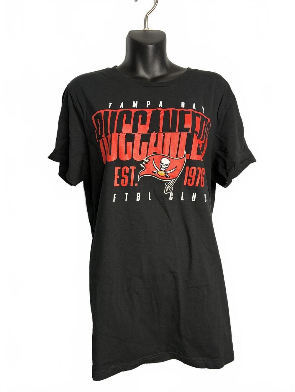 Tampa Bay Buccaneers NFL Black Cotton T-Shirt Men's XL